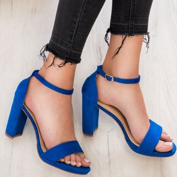 BRAND NEW SHOE LAND BLOCK HEEL OPEN-TOE SANDAL - Picture 1 of 14